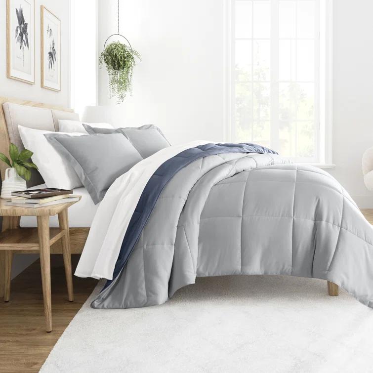Reversible Down-Alternative Comforter Bedding Set