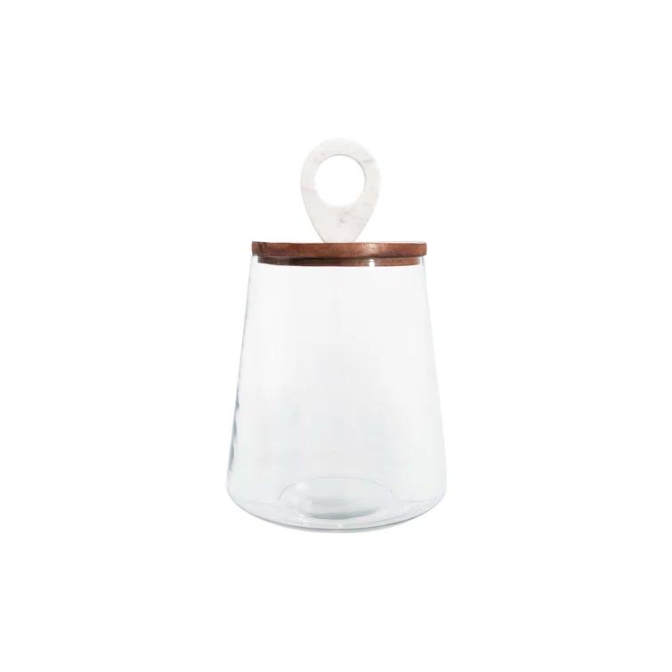 Sprinkle & Bloom Clear Glass Food Storage Jar
