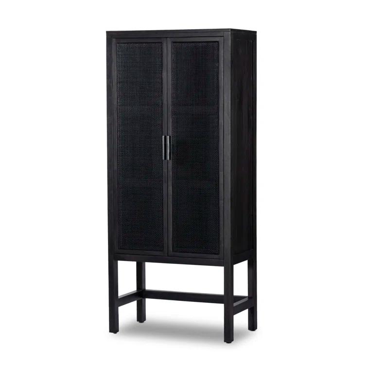 Hannah Narrow Cabinet - Black and Black