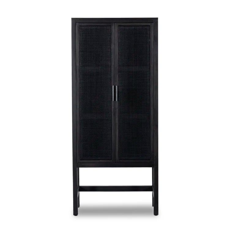 Hannah Narrow Cabinet - Black and Black