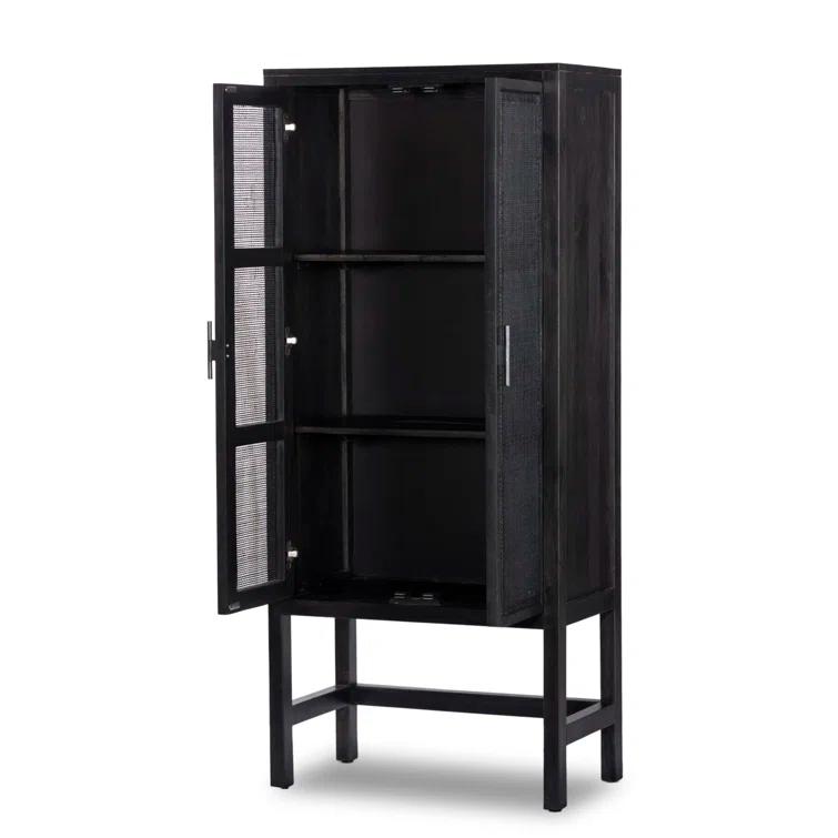 Hannah Narrow Cabinet - Black and Black