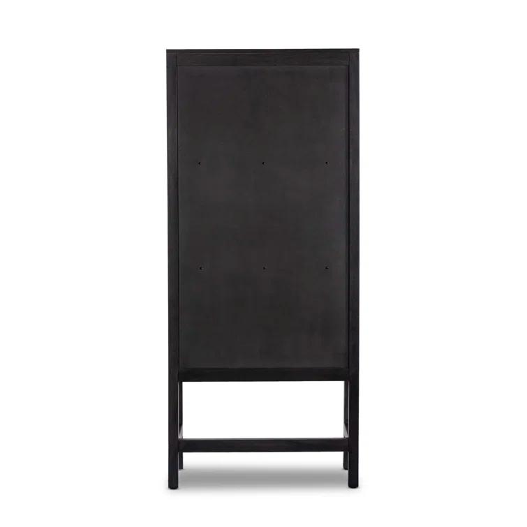 Hannah Narrow Cabinet - Black and Black