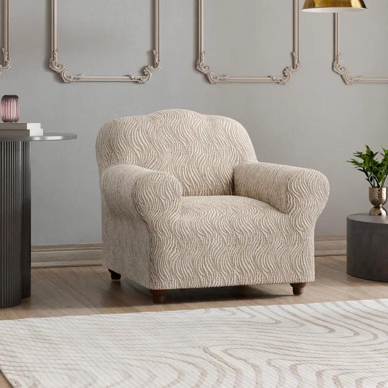Stretchy Slipcover for Armchair- Premium Quality & Style - Jacquard Collection