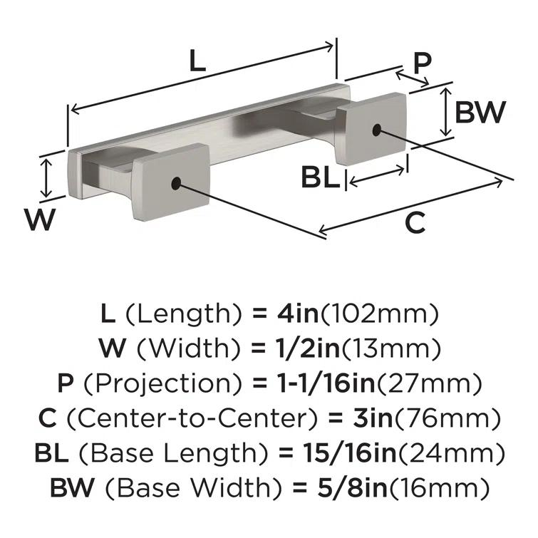 Triomphe 3" Center Handle Pull Multipack