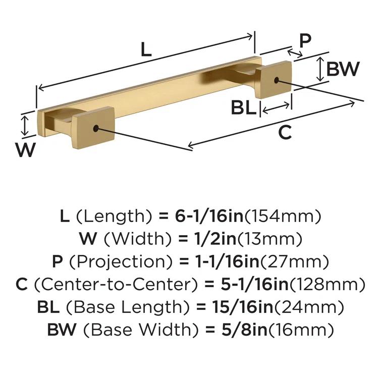 Triomphe 5 1/16" Center Handle Pull Multipack