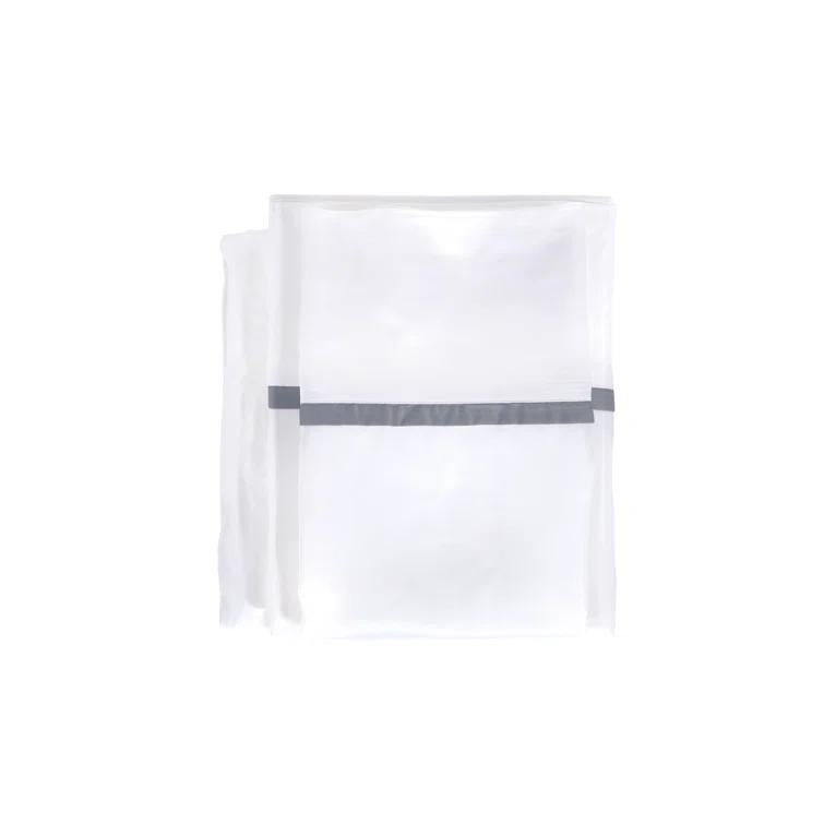 California King White and Ocean Cotton Bamboo Sheet Set