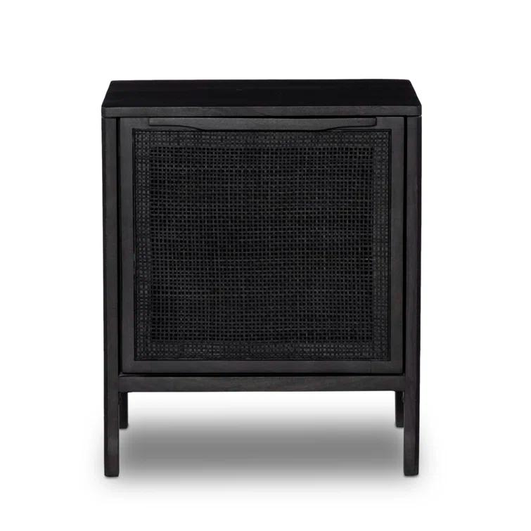 Hannah Nightstand - Black and Black / Left-Side