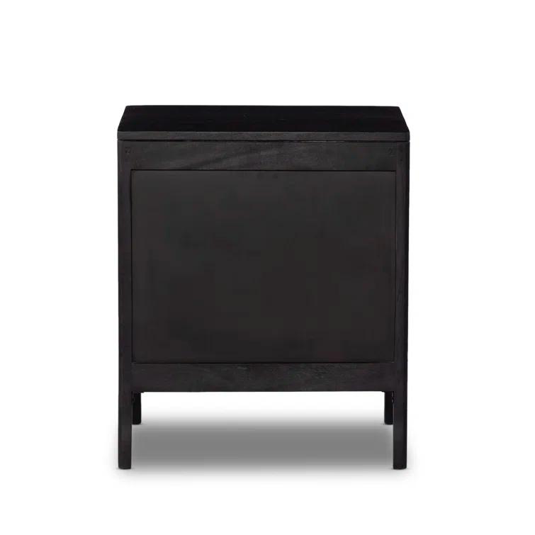 Hannah Nightstand - Black and Black / Left-Side