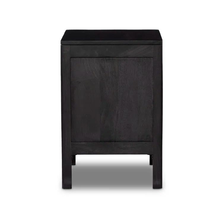 Hannah Nightstand - Black and Black / Left-Side