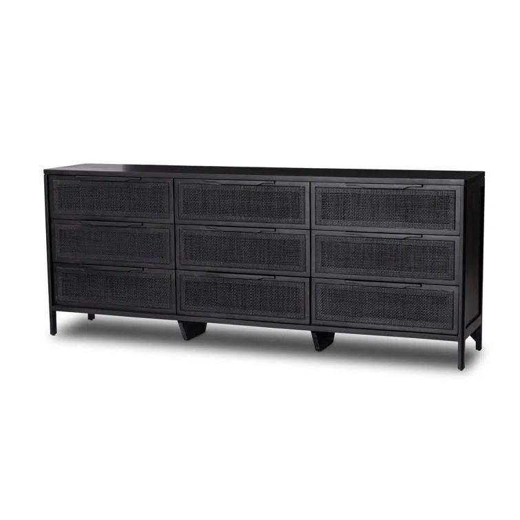 Hannah 9-Drawer Dresser - Black and Black