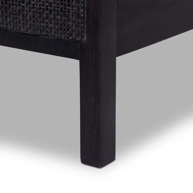 Hannah Platform Bed - Black and Black / Twin