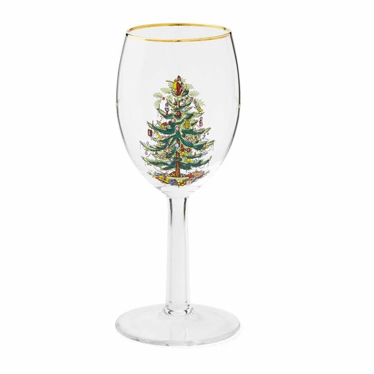Spode Christmas Tree Wine Glasses (Set of 4)