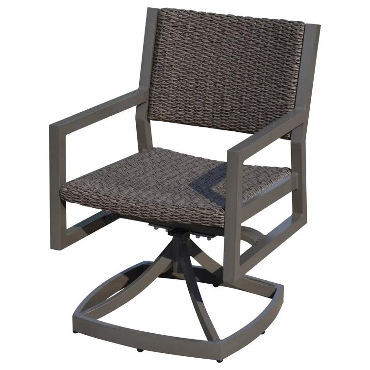 Courtyard Casual Furniture Outdoor Dining Armchair with Cushion (Set of 2)