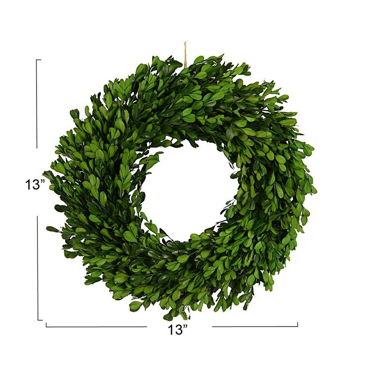 Round Faux Boxwood Wreath