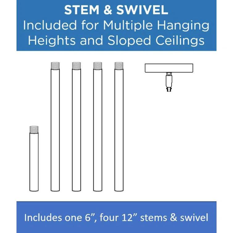 Progress Lighting Pinellas 8 - Light Dimmable Tiered Chandelier