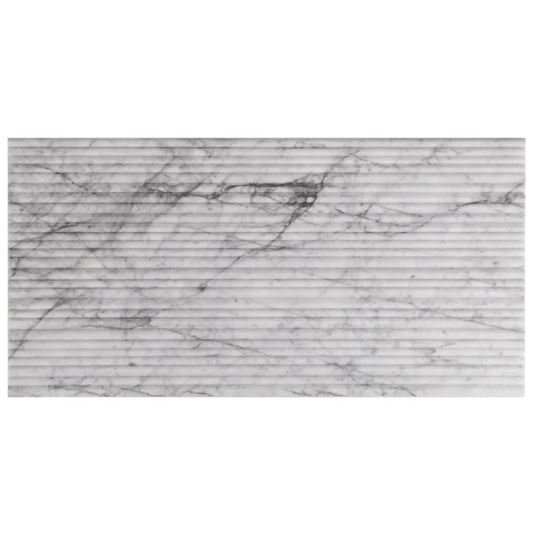12'' W x 24'' L Marble Singular Tile