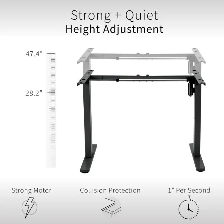 Electric Single Motor Desk Frame (Top Not Included)