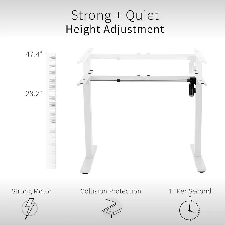 Electric Single Motor Desk Frame (Top Not Included)