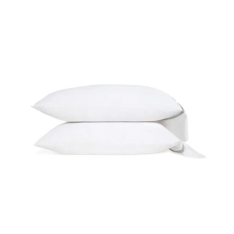 California King White and Ocean Cotton Bamboo Sheet Set