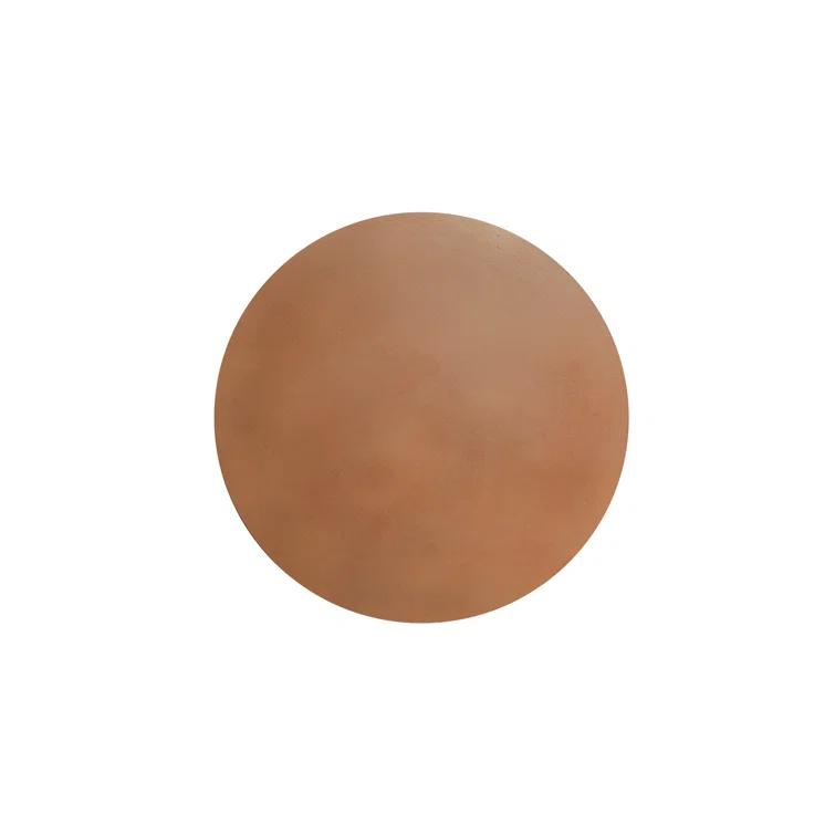 Terracotta Round Concrete Drum End Table