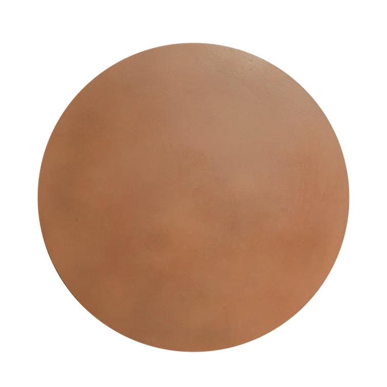 Terracotta Round Concrete Drum End Table