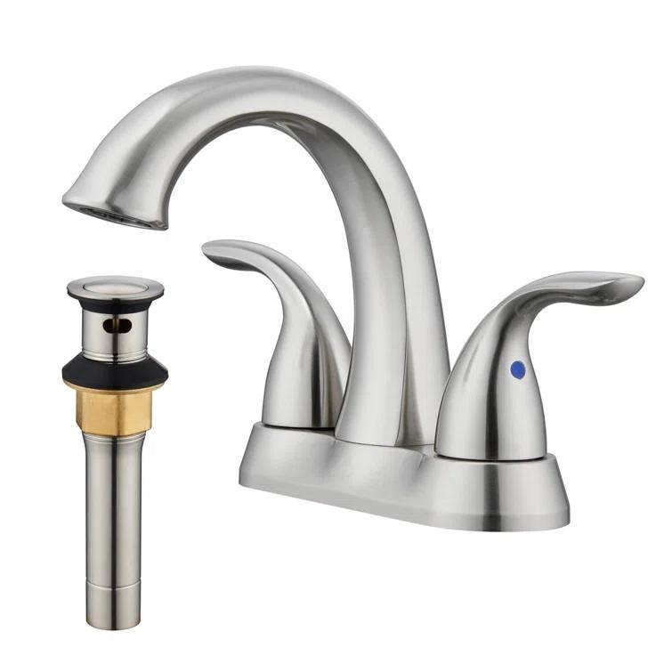 1.2 Flow Centerset Bathroom Sink Faucet with Drain