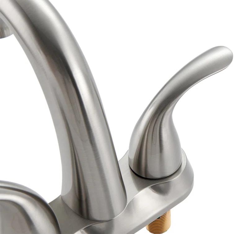 1.2 Flow Centerset Bathroom Sink Faucet with Drain