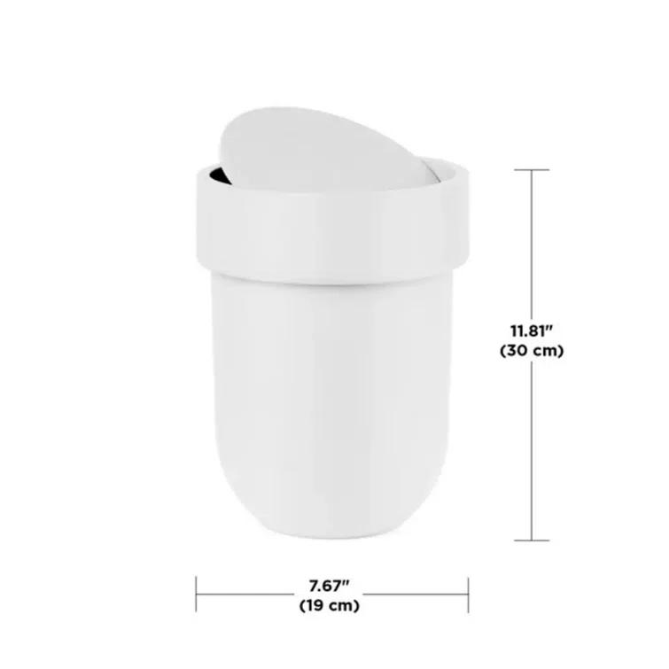 Touch Lidded Waste Can
