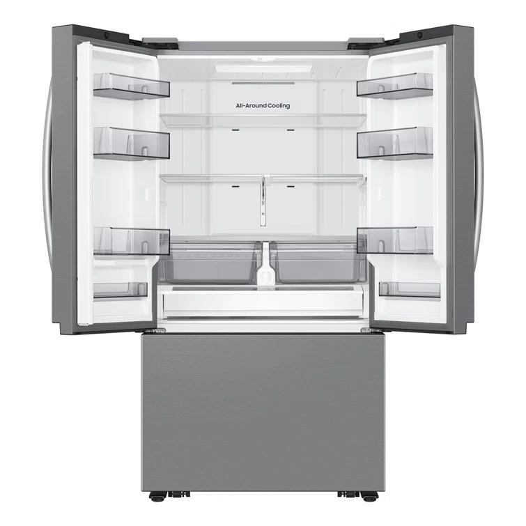 Samsung RF27CG5100SRAA 27 Cubic Feet Mega Capacity Counter Depth 3-Door French Door Refrigerator with Dual Auto Ice Maker