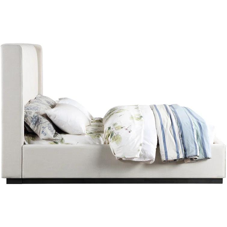 Chamblis Upholstered Wingback Bed