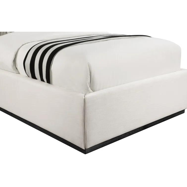 Chamblis Upholstered Wingback Bed