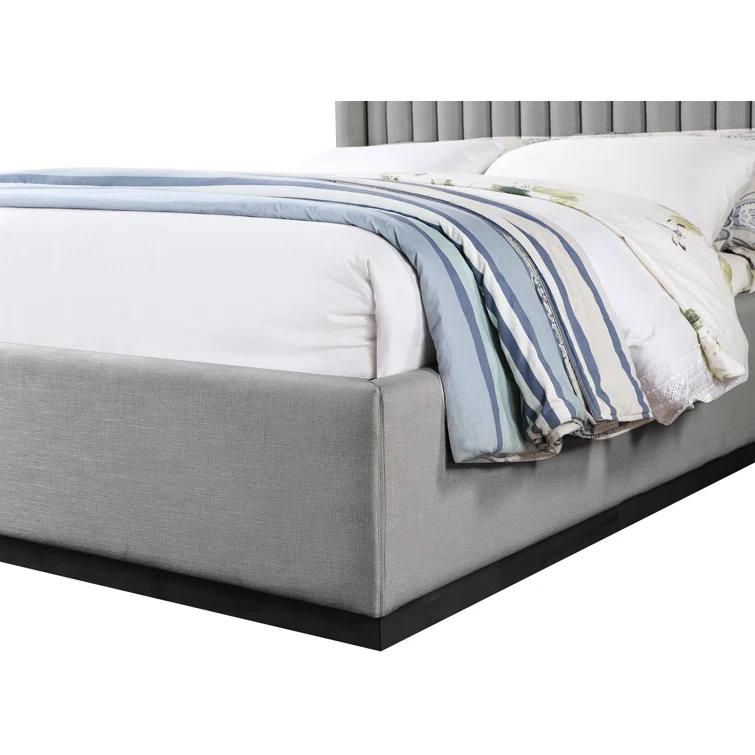 Chamblis Upholstered Wingback Bed