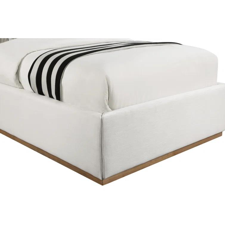 Chamblis Upholstered Wingback Bed