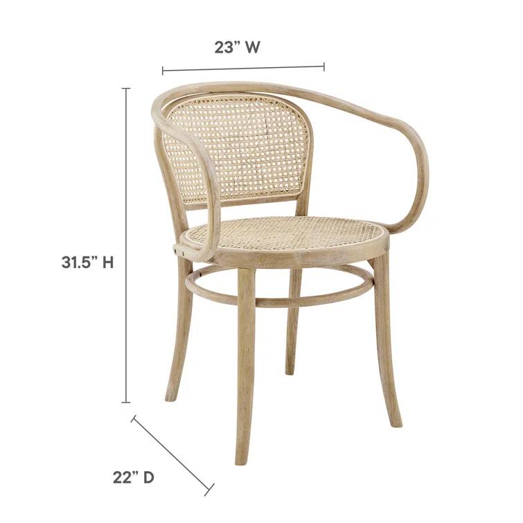 Oliana Wood Dining Armchair by Modway