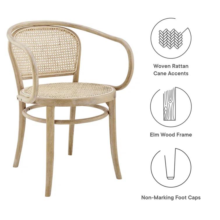 Oliana Wood Dining Armchair by Modway