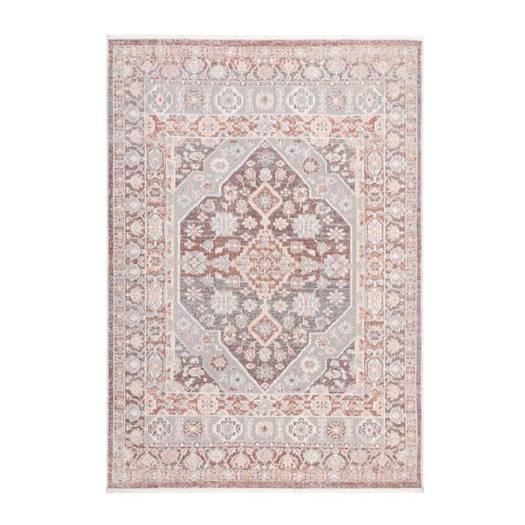 Town & Country Everyday Rein Everwash Non-Slip Backing Washable Area Rug Brown/Grey