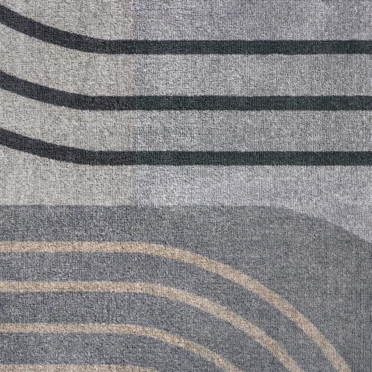 TOWN & COUNTRY EVERYDAY Avani Everwash Non-Slip Backing Area Rug Gray /Blue