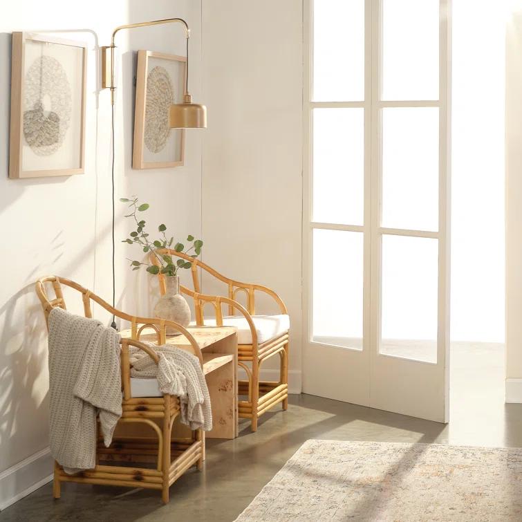 Malacca Upholstered Armchair