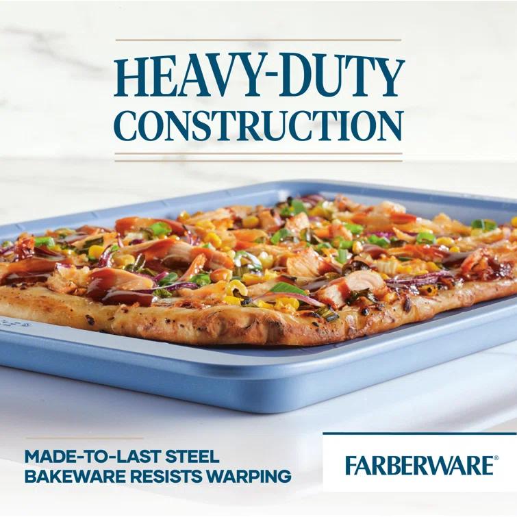 Farberware Easy Solutions Nonstick Bakeware Baking Sheets / Cookie Pan Set, 2 Piece (Set of 2)