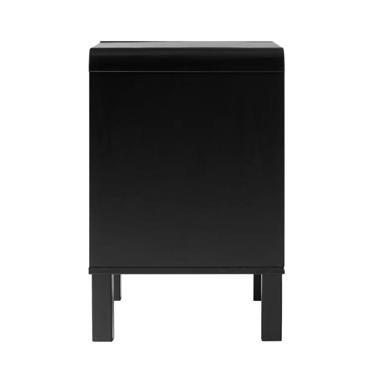 Asho 1-Drawer Solid Wood Nightstand