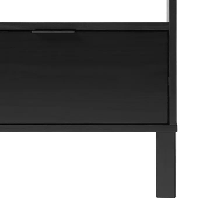 Asho 1-Drawer Solid Wood Nightstand