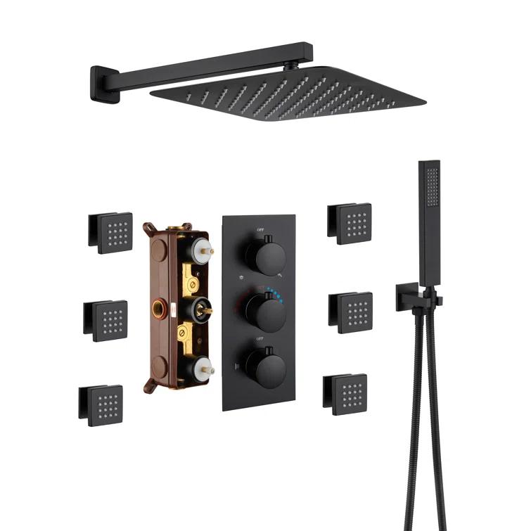 Herathena Complete Shower System with Rough in-Valve