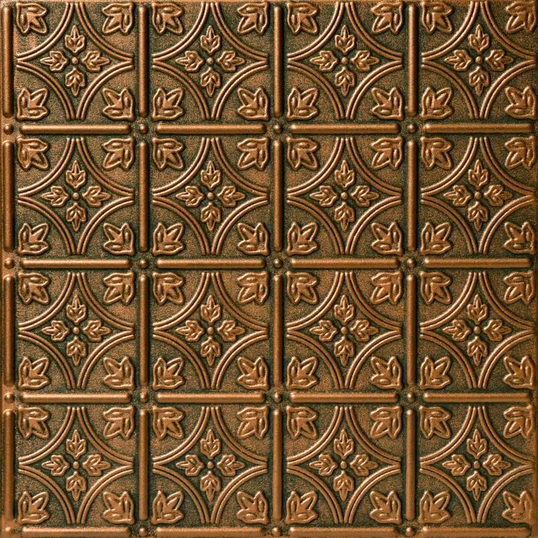 Emma's Flowers 1.64 ft. x 1.64 ft. Glue-Up Polystyrene Ceiling Tile (Set of 48)