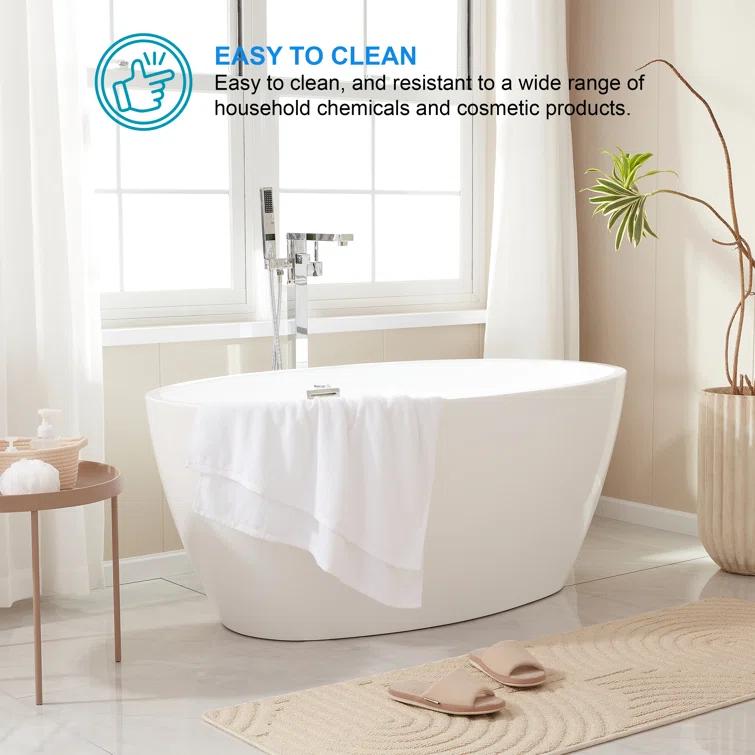 Freestanding Soaking Acrylic Bathtub