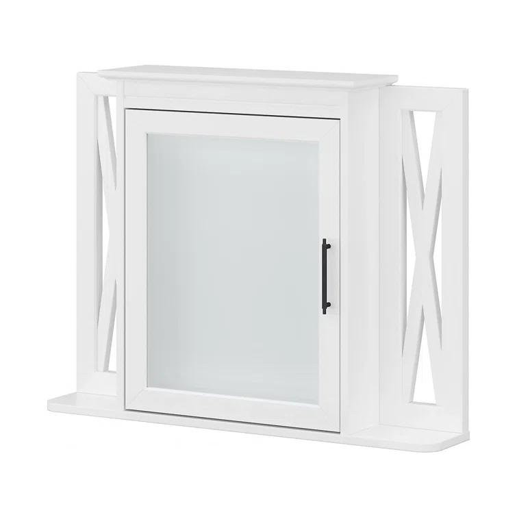 32''W Surface Framed Medicine Cabinet with Mirror