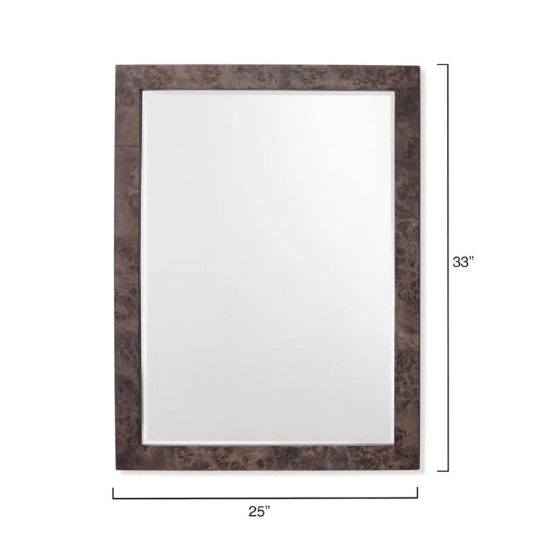Ronan Burl Wood Mirror - Brown