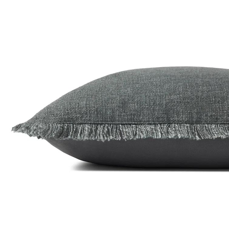 Sable Pillow by Amber Lewis x Loloi - Blue / 22" x 22" / Down