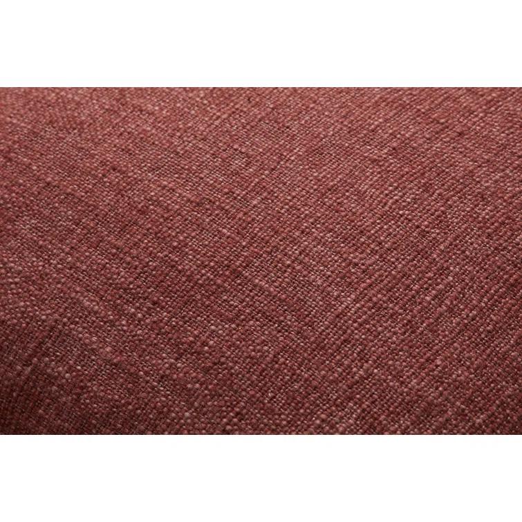 Sable Pillow by Amber Lewis x Loloi - Wine / 18" x 18" / Down