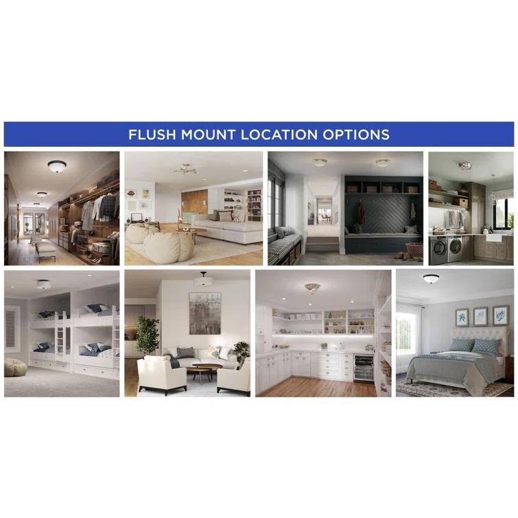 Eclipse Glass Flush Mount
