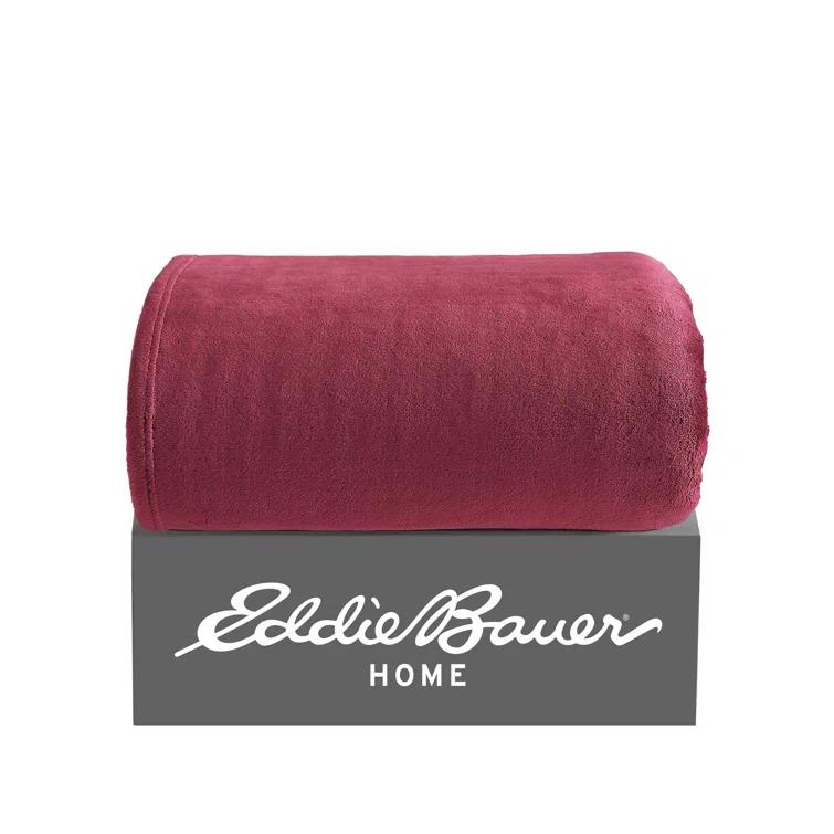 Eddie Bauer Eddie Bauer Ultra Lux Plush Solid Throw Blankets